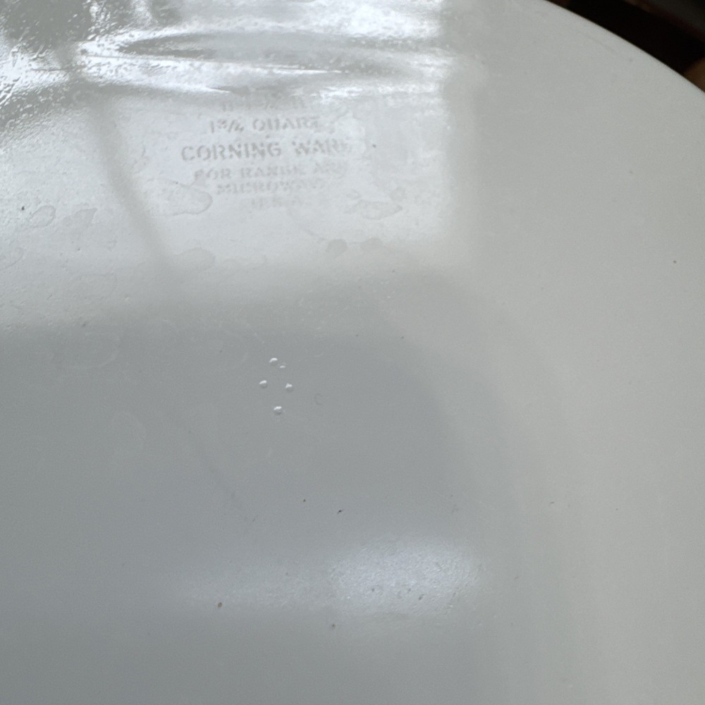 Le Persil La Sauge Vintage Corning Dutch Oven Dimpled Lid B 1.3/4 B 1.3/4 Q - Picture 5 of 8